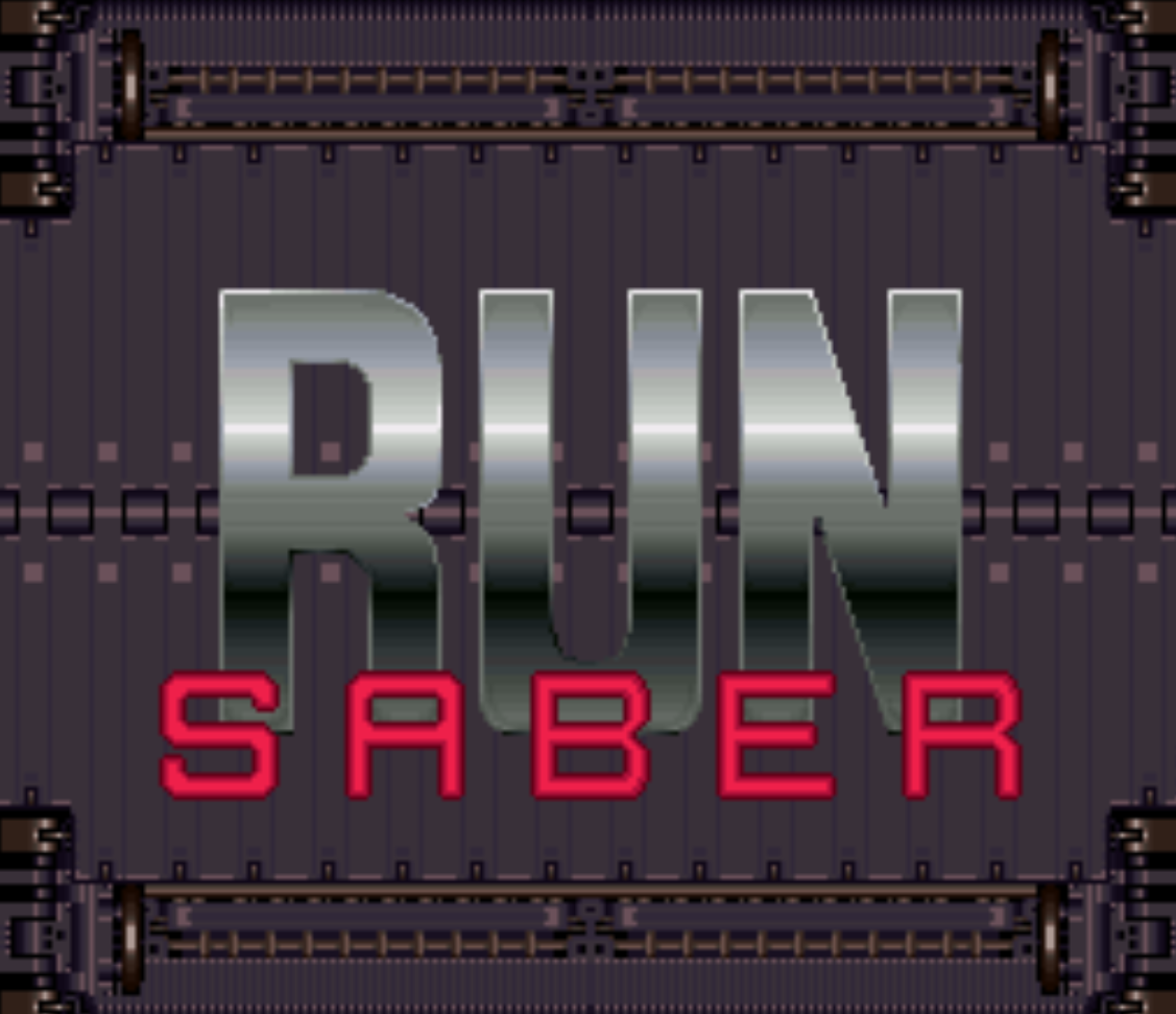 Run Saber Title Screen